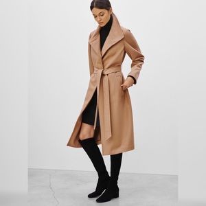 Aritzia Wilfred Camel Wool Coat